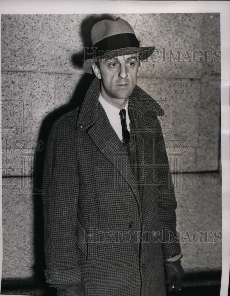 1938 Press Photo Calvin M. Watson, Accused Bigot of Salem, New York - Historic Images