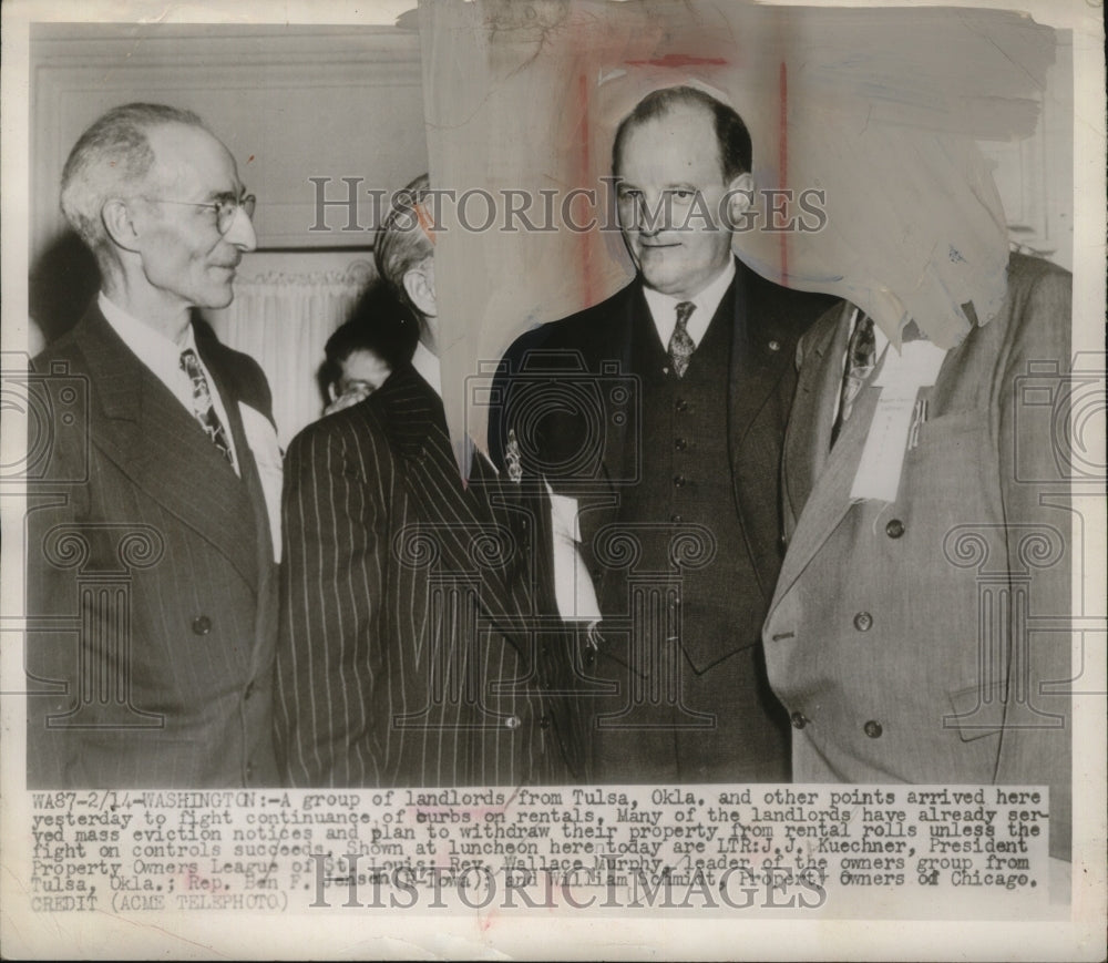 1949 Press Photo Landlords Luncheon in Washington, D.C. - Historic Images