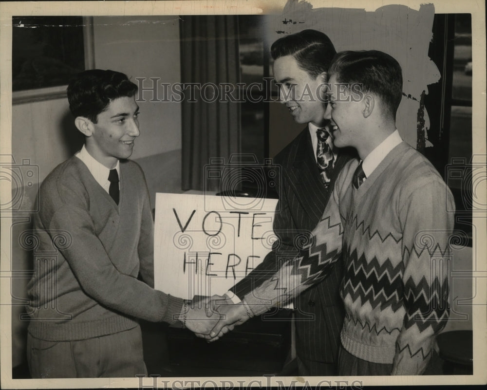 1949 Press Photo Lakewood Ohio High School Student Council Presidential Election-Historic Images