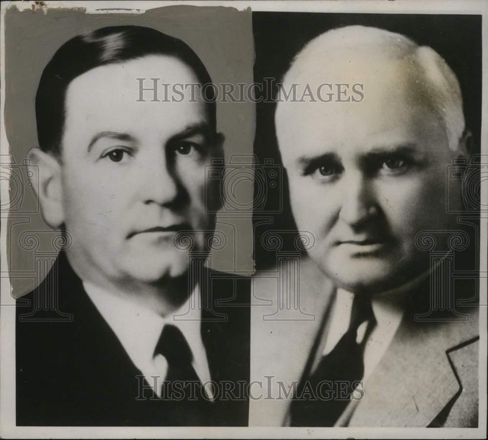 1935 Press Photo Orval W. Adams, E.G. Bennett of American Bankers&#39; Association-Historic Images