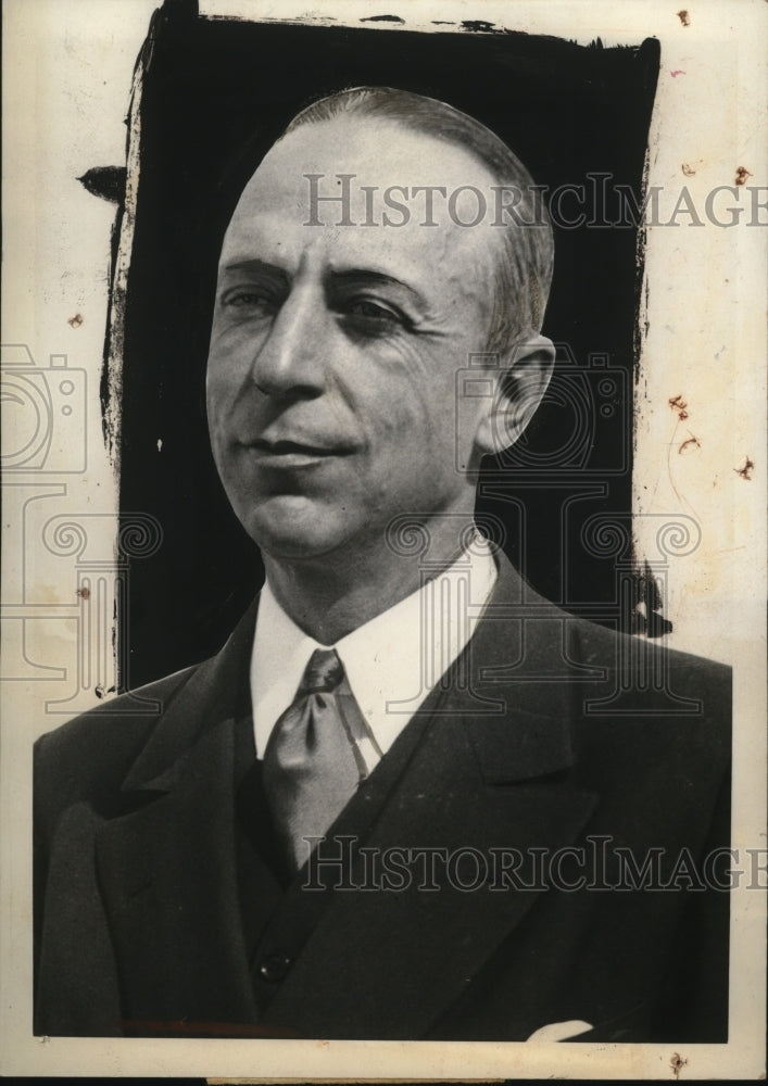 1935 Press Photo Harper Sibley possible President US Chamber of Commerce-Historic Images