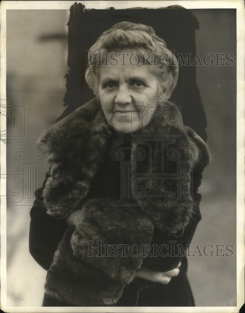 1930 Press Photo Mrs Sadie Hogmer of Brecksville Hasn&#39;t Seen Movie in 25 Years - Historic Images