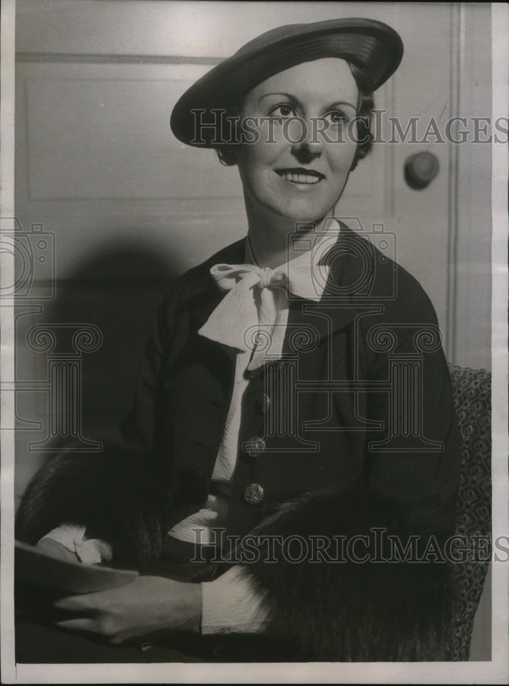1935 Press Photo Elsie Walkerin Federal Court Trial Frank P. Parish admitted spy-Historic Images