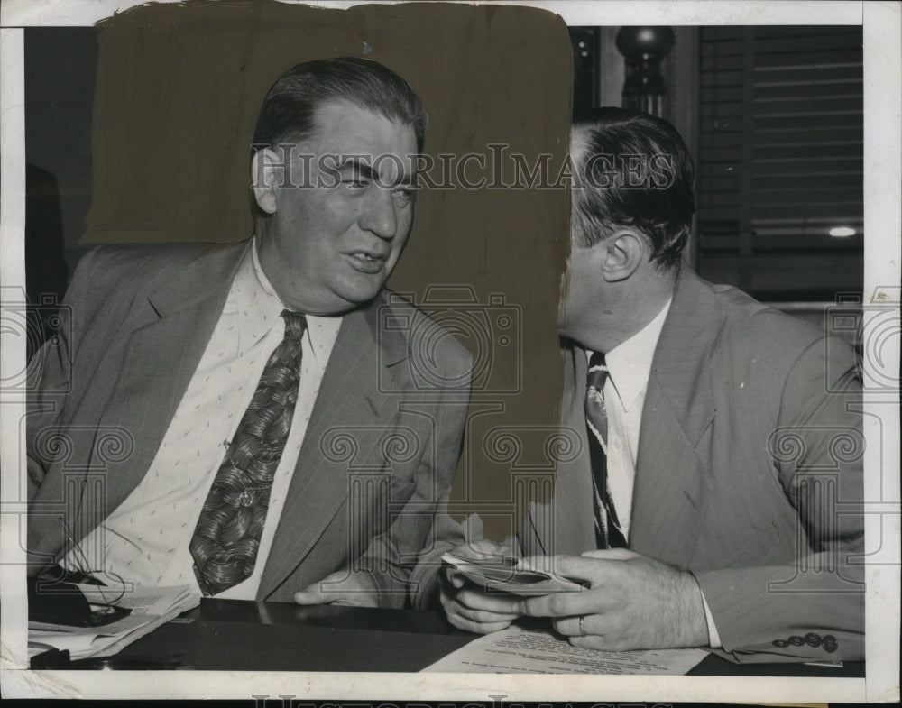 1947 Robert Jones, Edwin Johnson in Senate Commerce Subcommitte - Historic Images