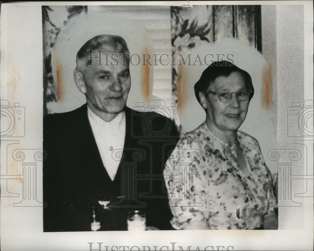 1962 Press Photo Mr &amp; Mrs Julian Mizejewski Golden Wedding Anniversary Cleveland - Historic Images