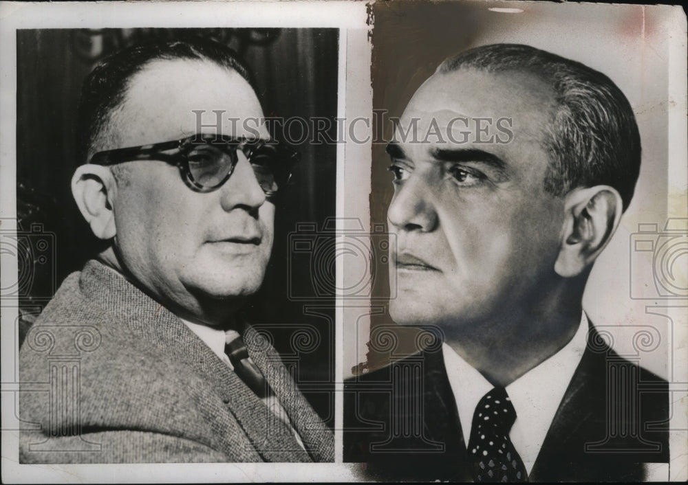 1952 Press Photo Gen. Miiguel Henriquez Guzman, Adolfo Ruiz Cortines Mexico Pres-Historic Images