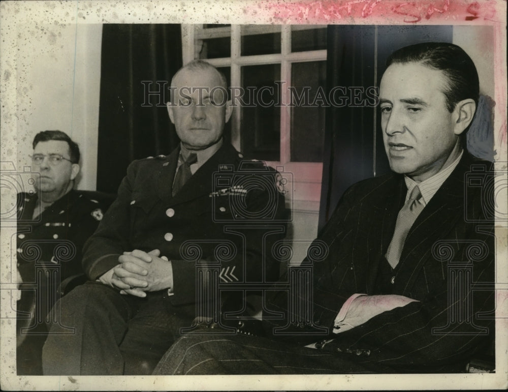 1943 Press Photo Averell Harriman, Wayne Allen, John G.H. Lee in London - Historic Images