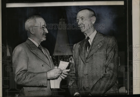 1949 Press Photo President Harry Truman & General Jonathan M. Wainwright-Historic Images