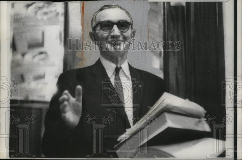 1959 Press Photo Senator Wayne Morse After Senate Filibuster, Washington, D.C. - Historic Images