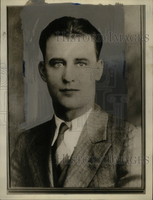 1933 Press Photo Ed Huckeby, Store Manager Western Auto Supply - neo04553-Historic Images