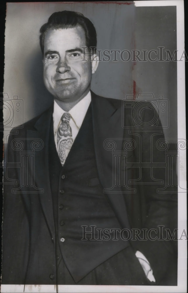 1956 President Richard Nixon After Hearing Eisenhower Not Endorsing - Historic Images