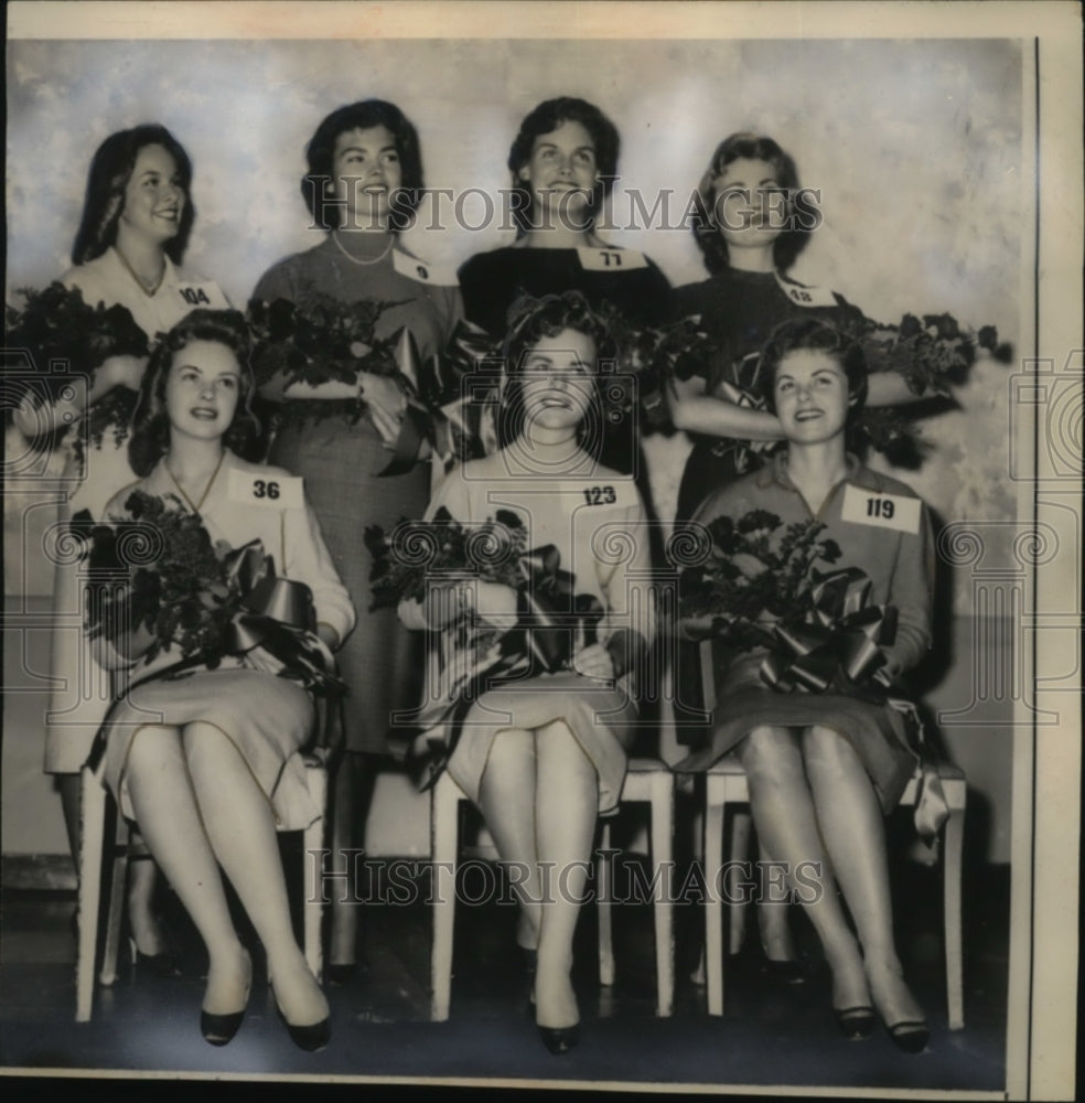 1959 Press Photo Queen of Tournament of Roses Finalists, Pasadena, California-Historic Images