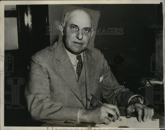 1933 Press Photo Warden Kirk Prather kidnapped by escaping convicts - neo05339-Historic Images