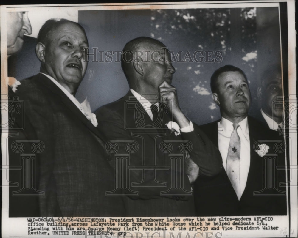 1956 President Eisenhower at AFL - Historic Images