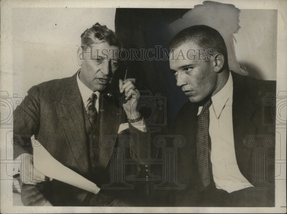 1932 Press Photo Verne Doran, I.M. Golden at San Francisco Court - neo05574-Historic Images