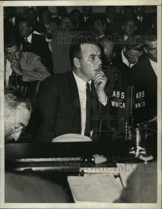 1934 Dwight Randall at Morro Castle Rescue Federal Inquiry New York - Historic Images