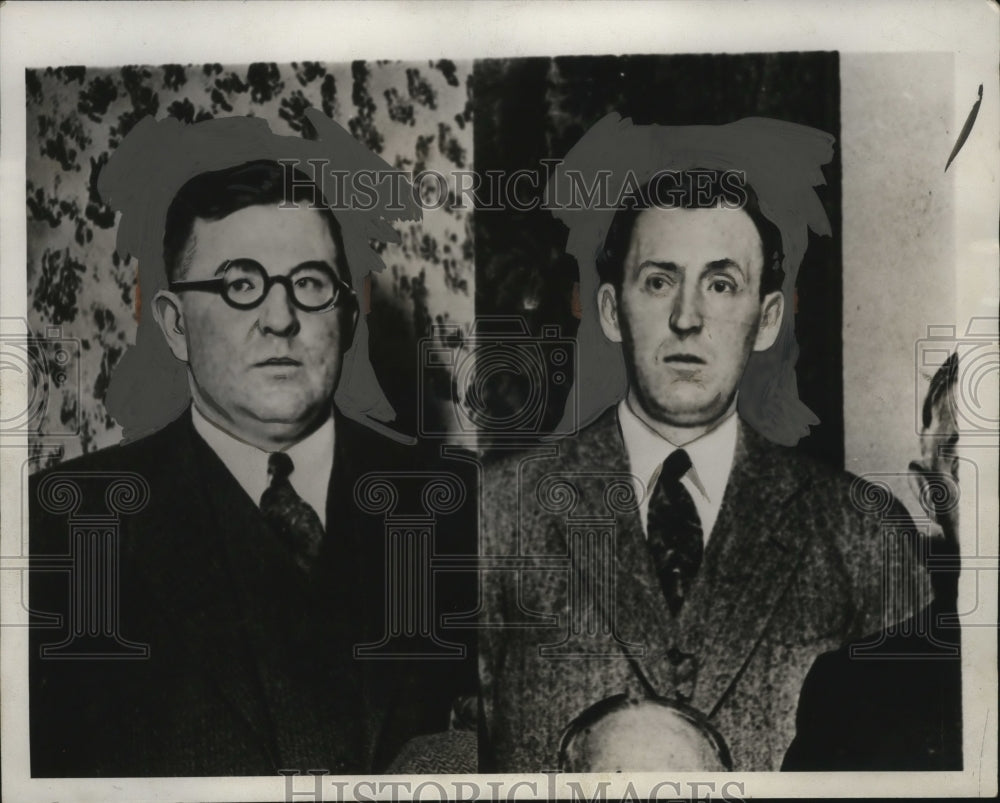 1933 Press Photo Daniel O&#39;Connell &amp; Edward O&#39;Connell, Uncles of Kidnapped Youth - Historic Images