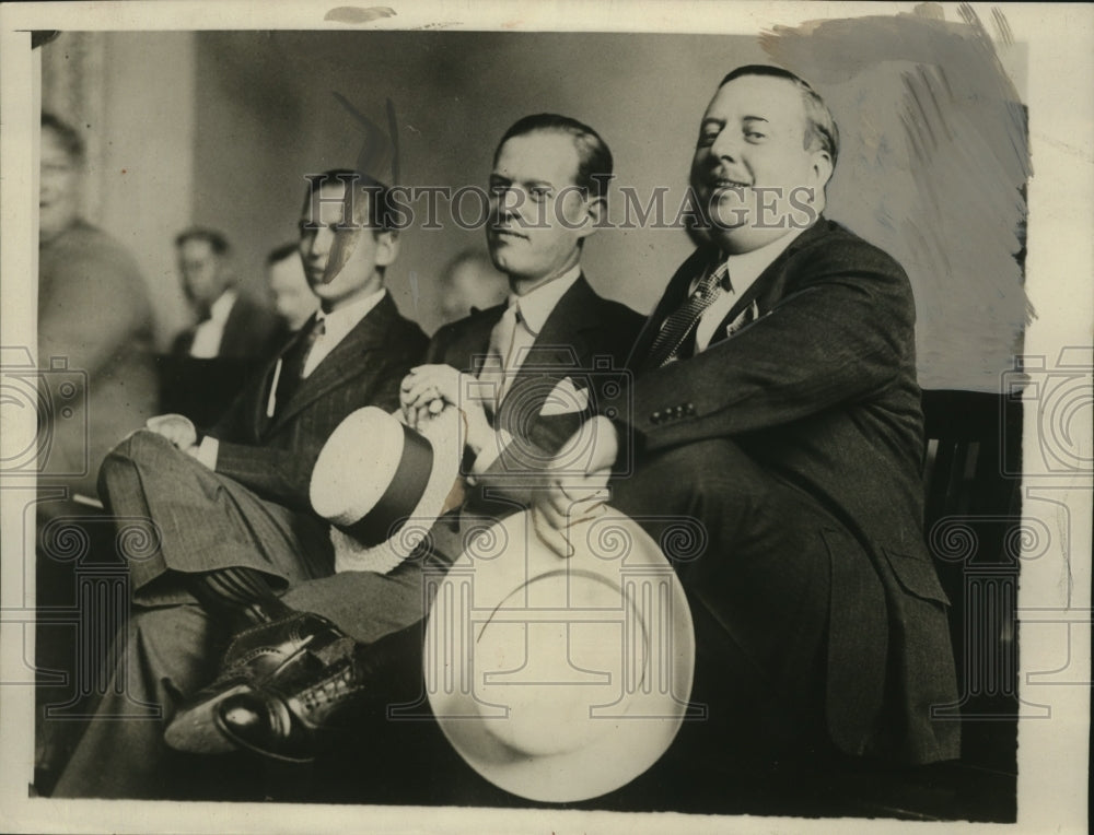 1929 Press Photo A.H. Montgomery, Gerald Tiffany aka Henry Taylor in Court, NYC-Historic Images