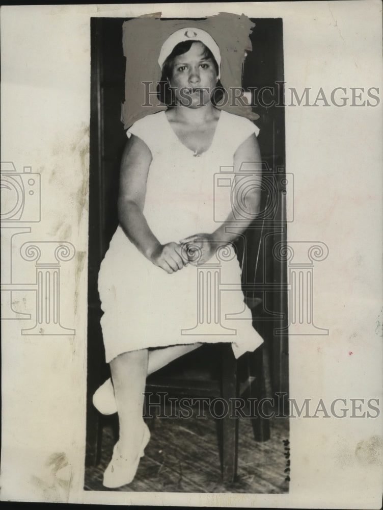 1932 Press Photo Mrs. Marion Russell smuggled weapons into prison to husband-Historic Images