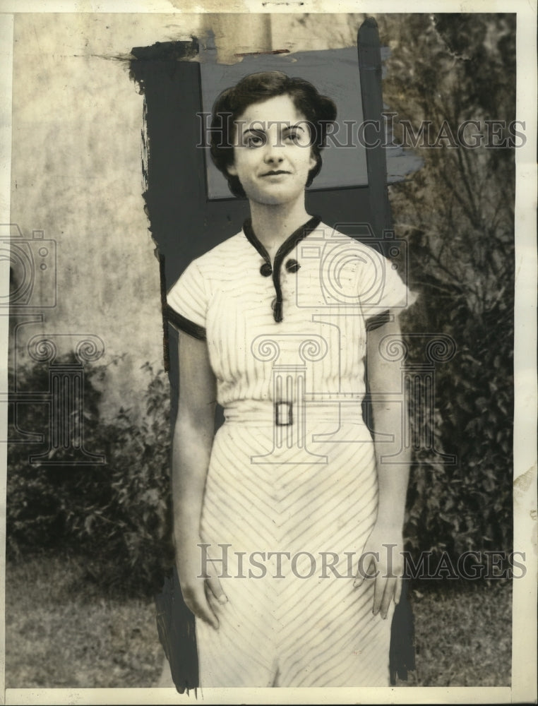 1938 Press Photo Claudia McCall, Wife of Kidnapper/Murderer Franklin P. McCall - Historic Images