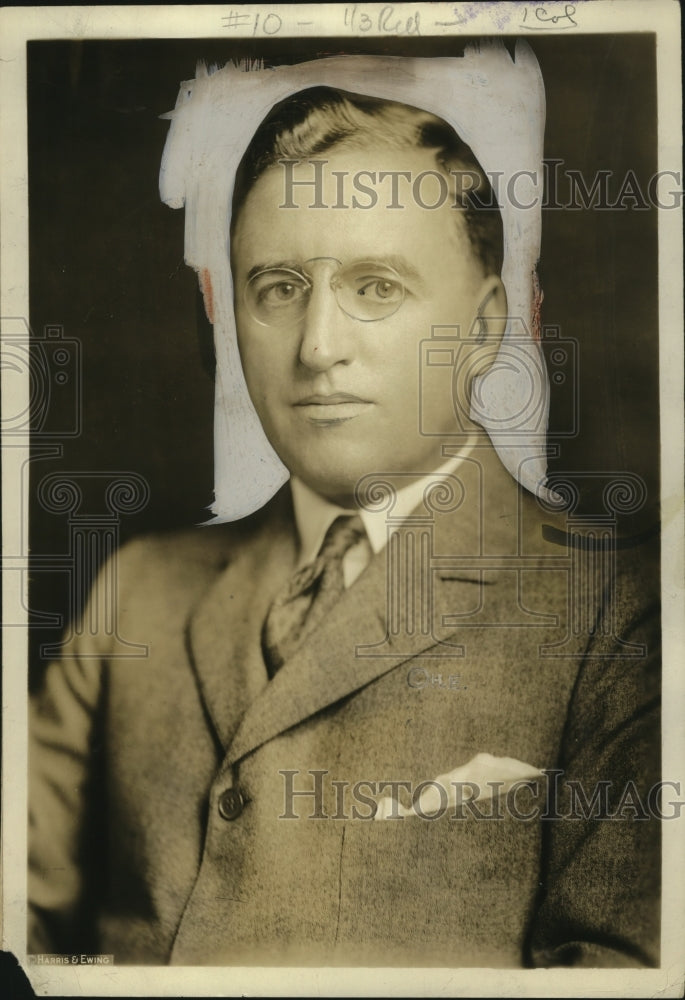 1923 Press Photo Major Garrard B. Winston, Assistant Secretary of U.S. Treasury-Historic Images
