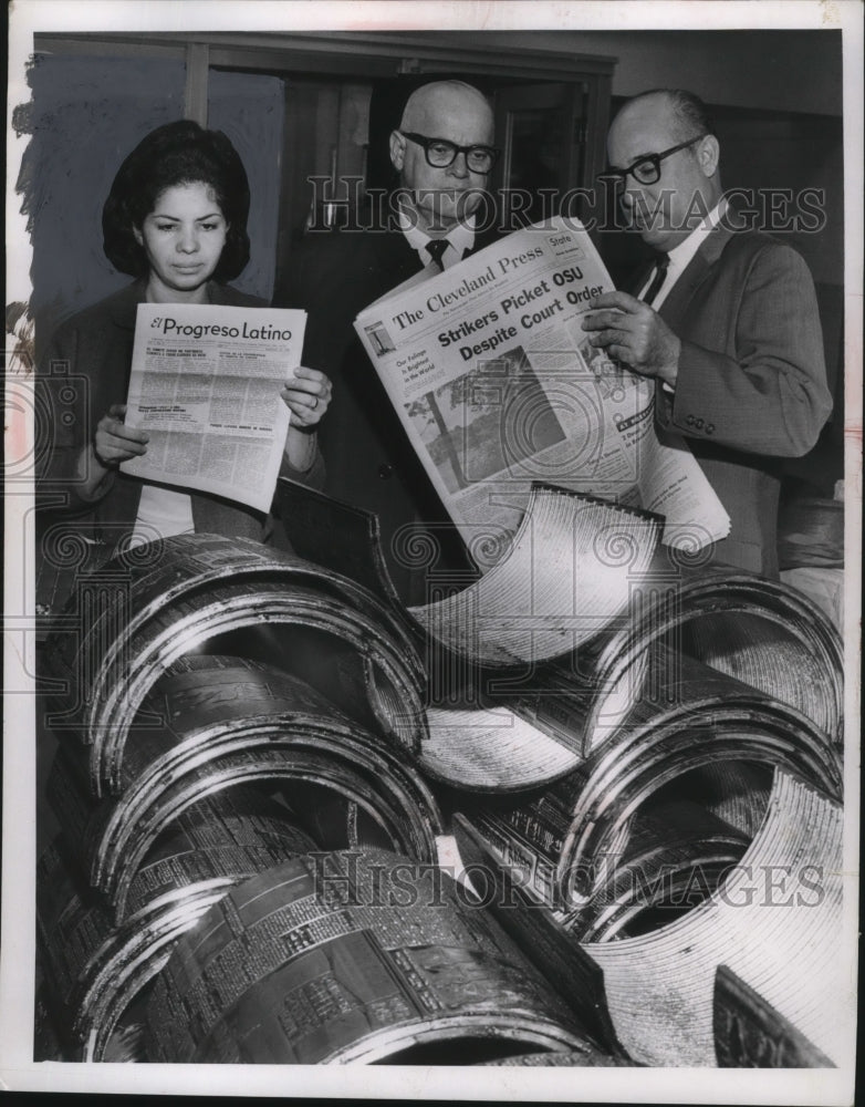 1967 Press Photo Aurea Rivera, Pedro Hernandez, Jose Rodriguez Spanish Newspaper-Historic Images