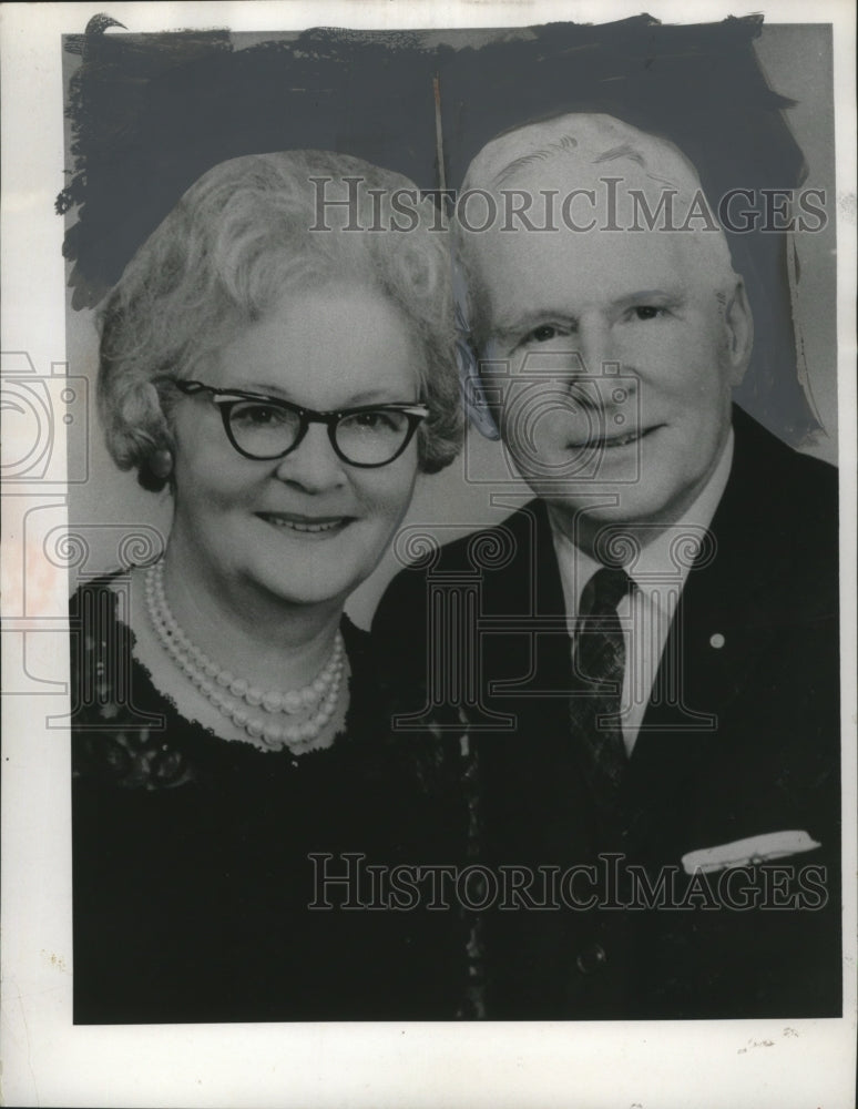 1967 Press Photo Mr &amp; Mrs Joseph Decker of Ohio Celebrate 50th Anniversary-Historic Images