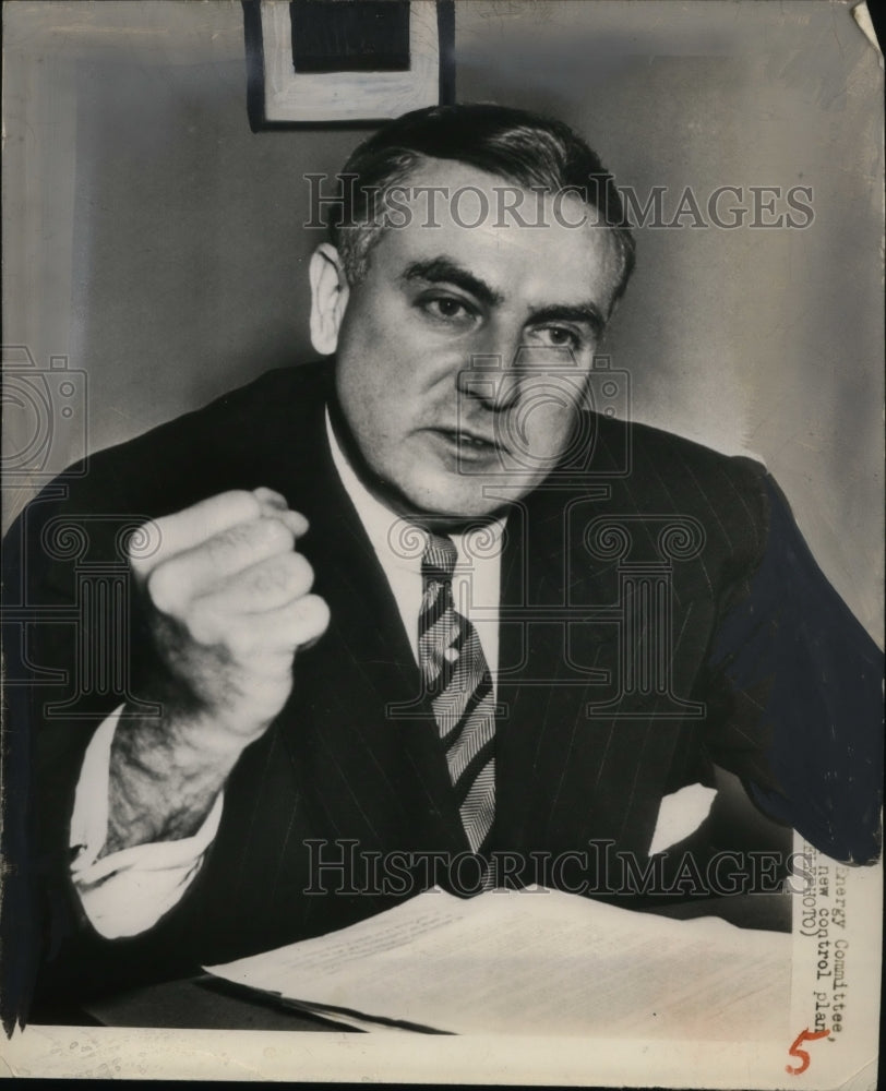 1950 Press Photo Brien McMahon Energy Committee - Historic Images