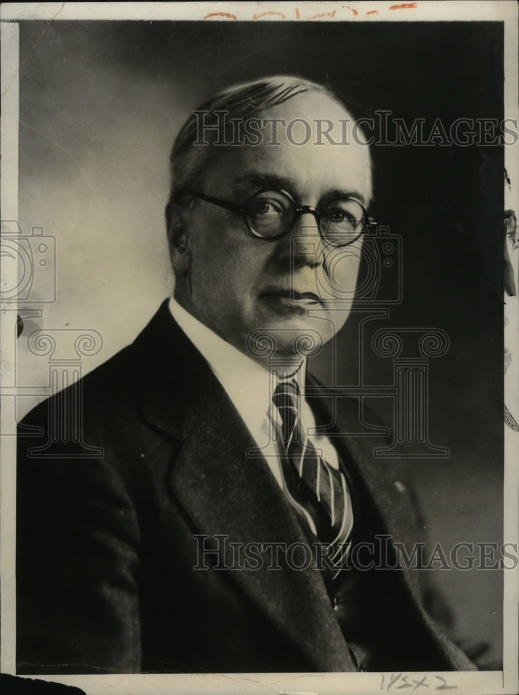 1931 Press Photo Dr. E.W. Kemmerer, Professor Economics at Princeton University - Historic Images