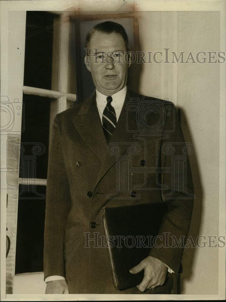 1937 Press Photo John D. Biggers, Administrator of Federal Uemployment - Historic Images