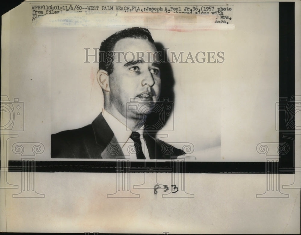 1960 Press Photo Joseph A&gt; Peel Jr. - neo07708-Historic Images