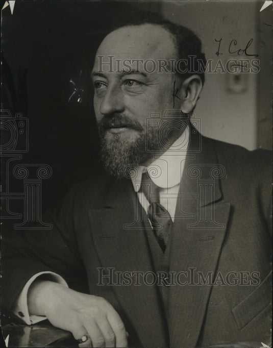 1923 Press Photo Maurice Damour, French Secretary of Chamber of Deputees-Historic Images