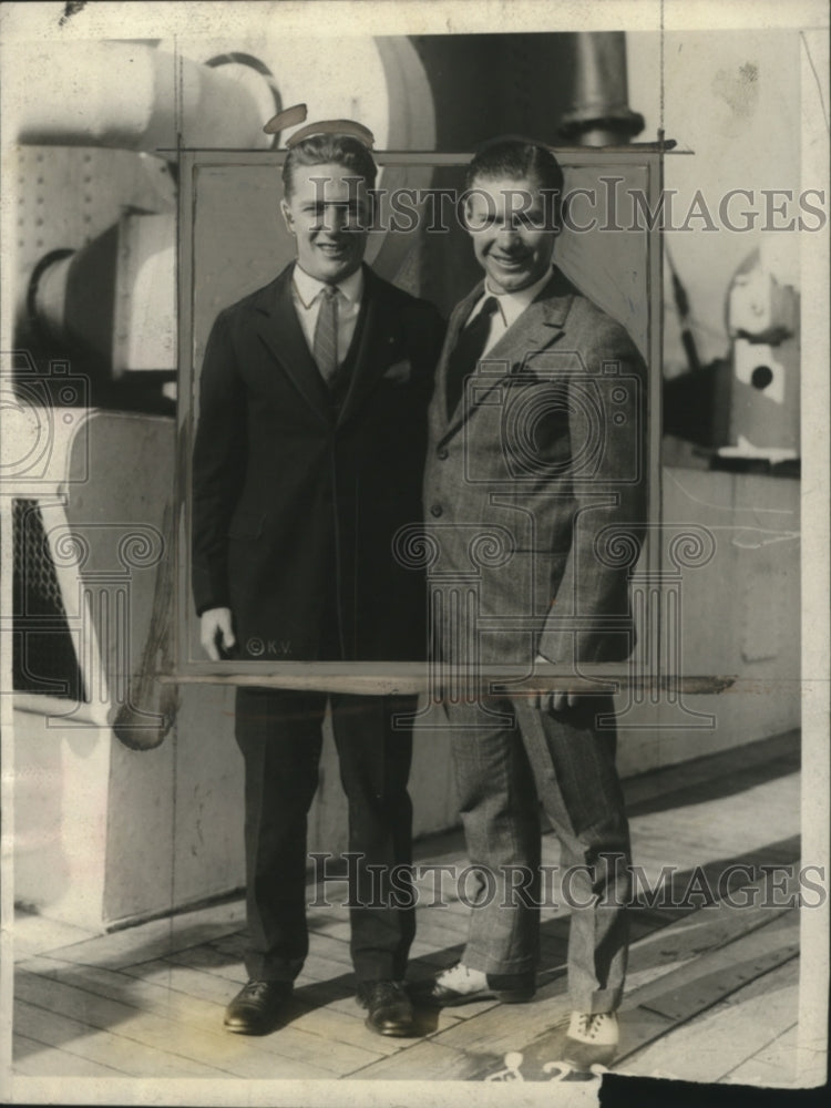 1925 Press Photo Athletes Charles Paddock & Loren Murchison - neo09082-Historic Images