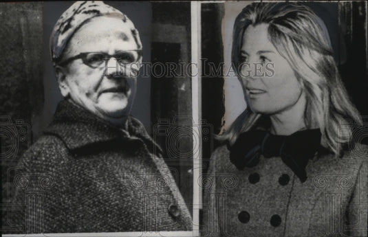 1967 Press Photo Mrs Henry Ford Struck by Terka Skok Laria in Milan, Italy-Historic Images