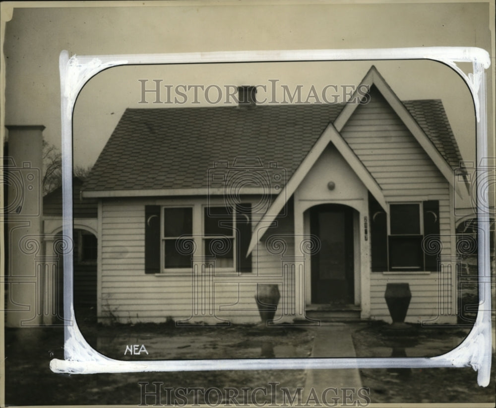 1929 Press Photo Detroit office of Ralph Wood where shooting occurred-Historic Images