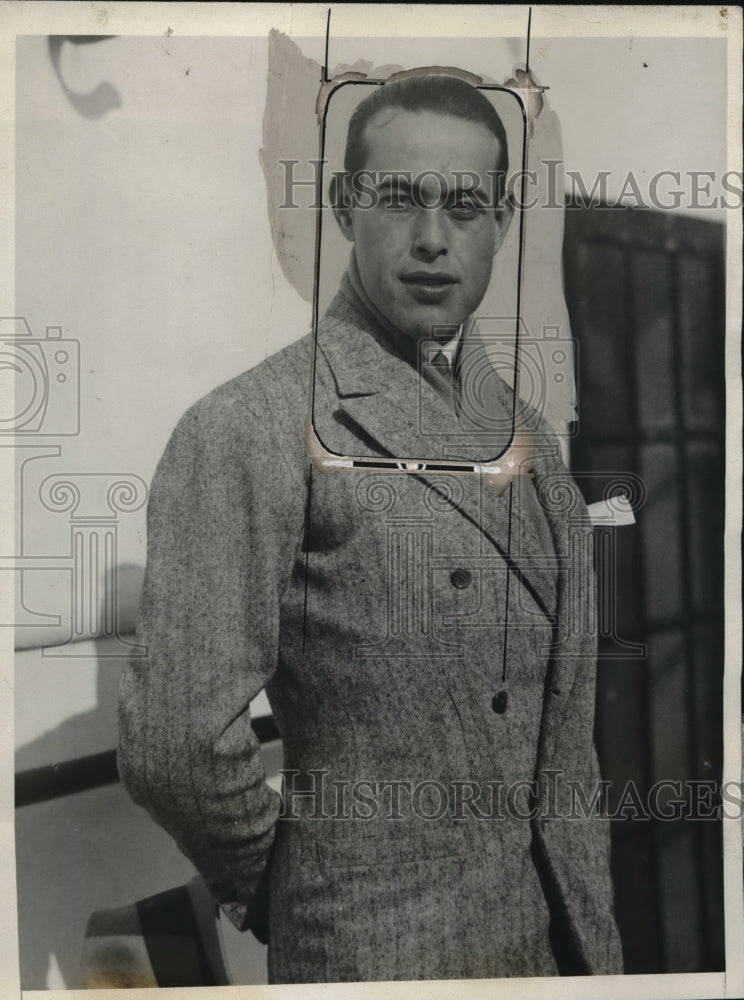 1925 Press Photo Jose Garcia Lagabeno Spanish Toreador on SS Majestic-Historic Images