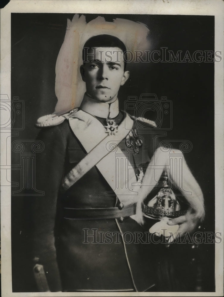 1932 Press Photo Price Gustaf-Adolf of Sweden - Historic Images