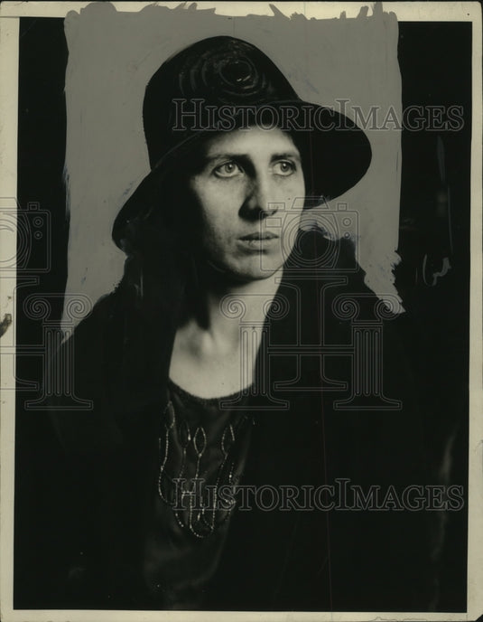1925 Press Photo Catherine Bourne, Witness in G. Chapman Case, Steubenville Ohio - Historic Images