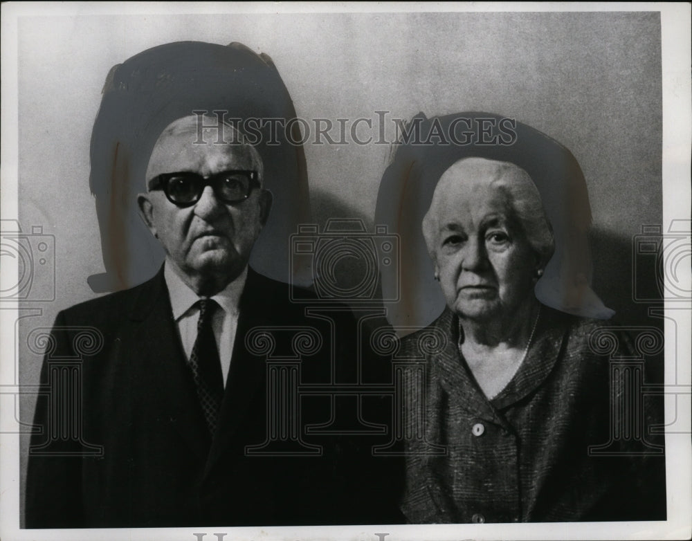 1967 Press Photo Mr.. &amp; Mrs. John Jergens celebrate their Golden Anniversary-Historic Images