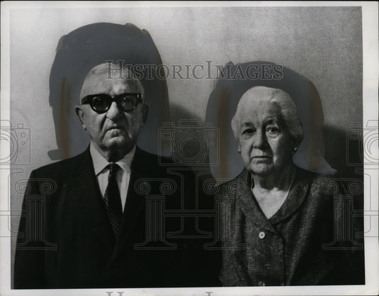1967 Press Photo Mr.. & Mrs. John Jergens celebrate their Golden Anniversary-Historic Images