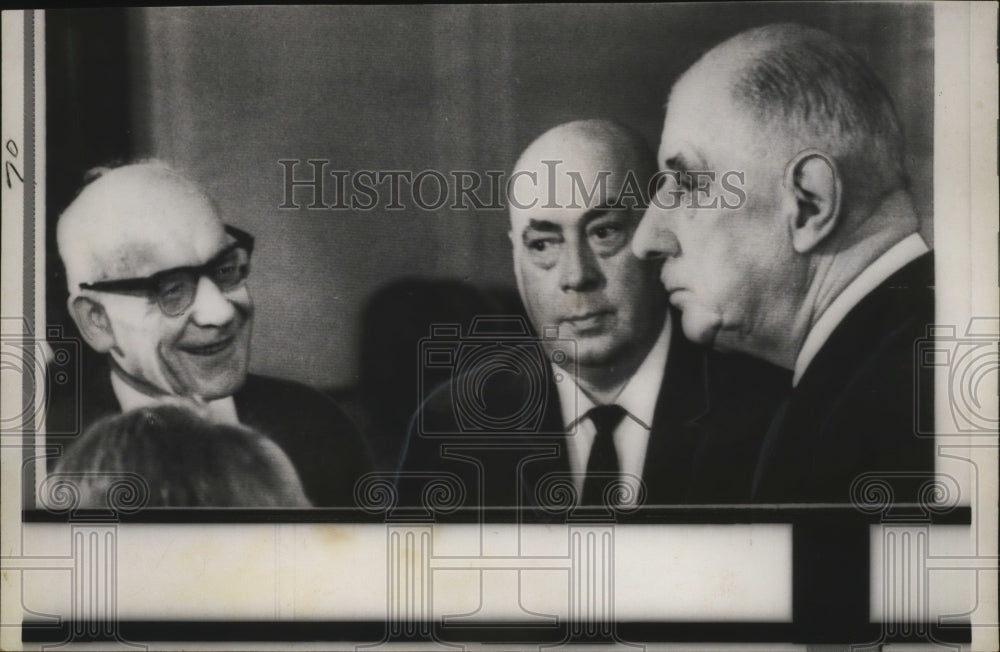 1967 Press Photo French president Charles de Gaulle,Polish W Gomulka - neo10937-Historic Images