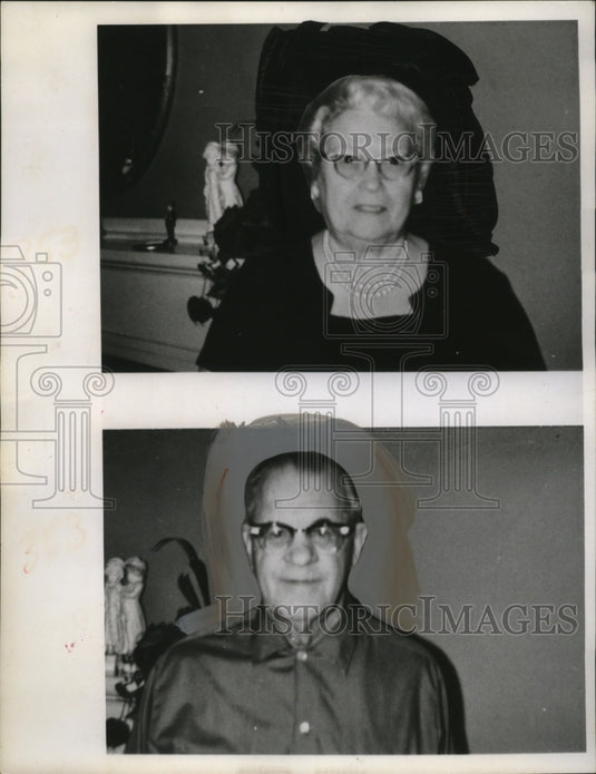 1967 Press Photo George Dunn & wife for Golden 50th Wedding Anniversary-Historic Images