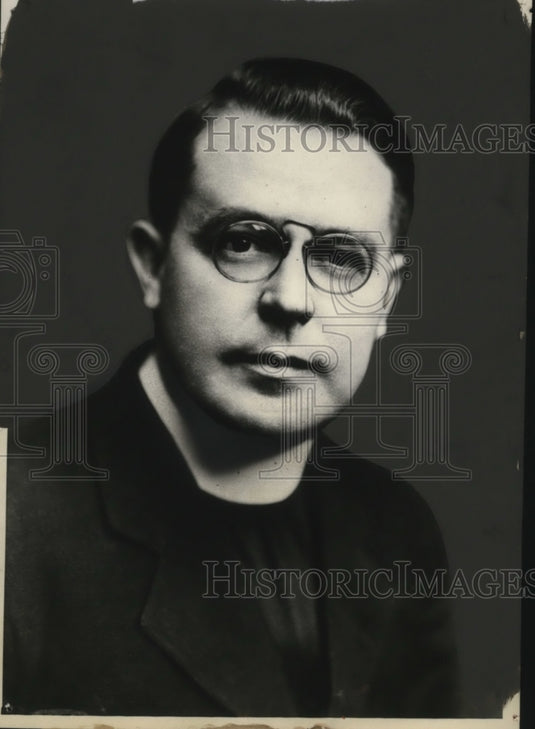 1932 Press Photo Rev Francis Hurney of Immaculate Conception Church - Historic Images