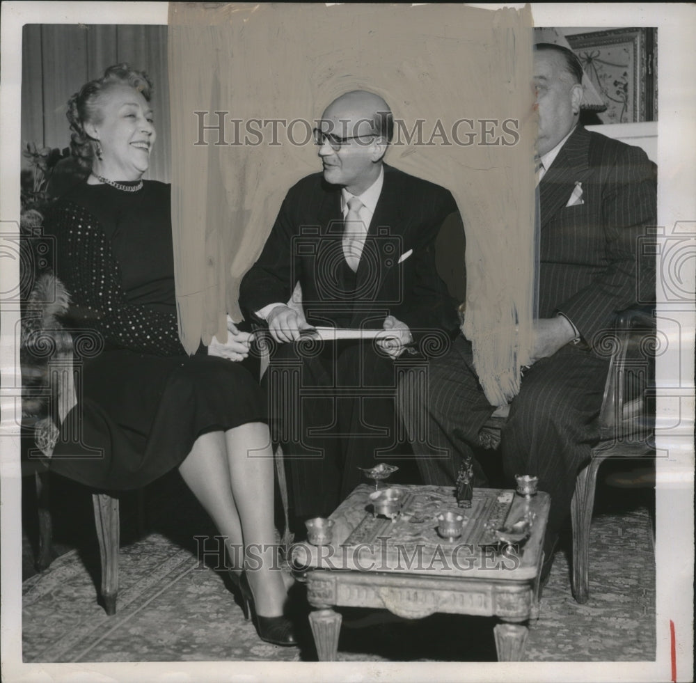 1951 Press Photo Finnish Premier Urho Kekkonen, Harry Holma &amp; Wife in Rome - Historic Images