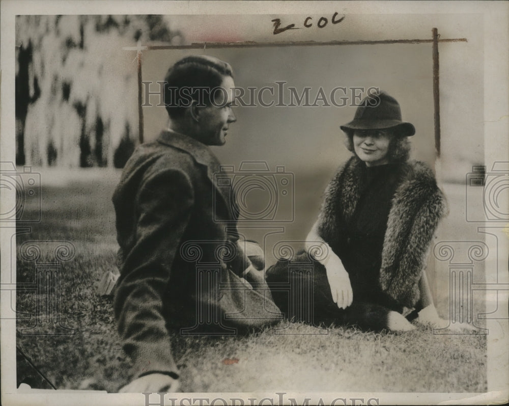 1937 Press Photo Elizabeth Donner Roosevelt, Curtin Winsor Engaged, Ardmore, PA-Historic Images