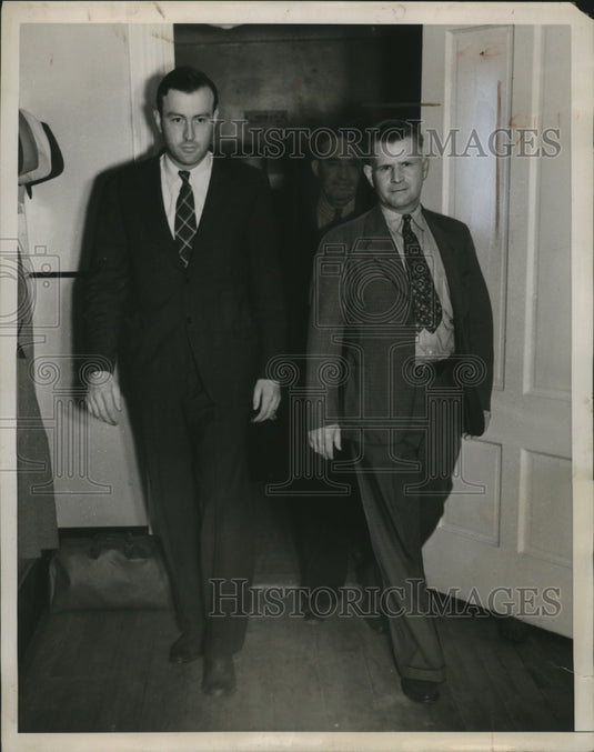 1938 Press Photo Francis Carroll in Dr J.G. Littlefield Murder Trial, Maine - Historic Images