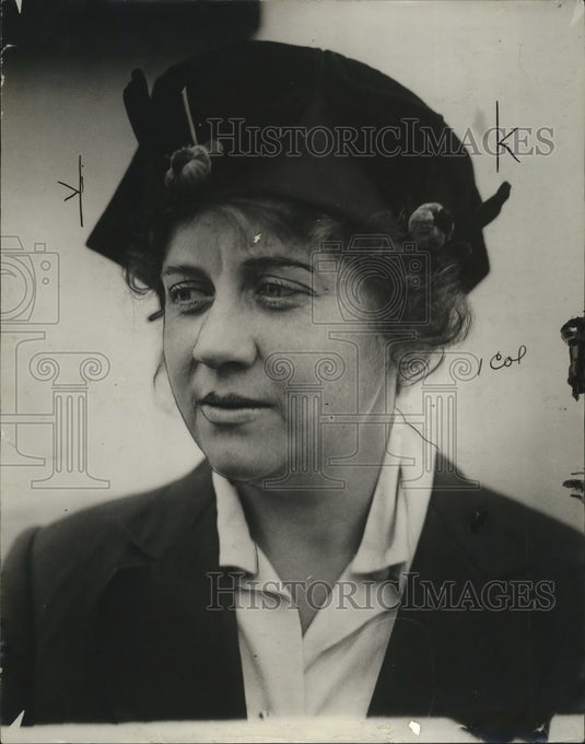 1923 Press Photo M.F. Bowman Red Cross Nurse - Historic Images