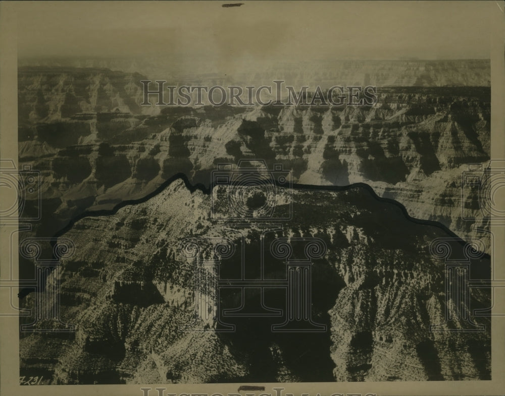 1937 Press Photo Grand Canyon Shiva Temple - Historic Images