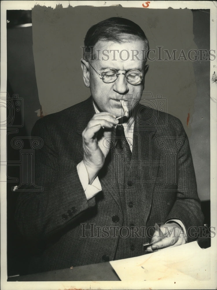 1933 Press Photo Harold Ickes to be Secretary of Interior for Roosevelt Cabinet - Historic Images