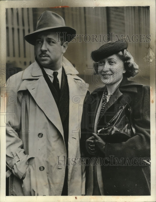 1939 Press Photo Singer Ruth Etting & Myrl Alderman in Southampton, England-Historic Images